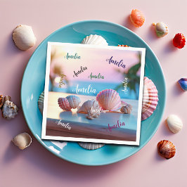 Guardanapo De Papel Elegante de Verão Personalizado