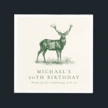 Guardanapo De Papel Elegante Deer Hunting Stag Festa de aniversário Ve<br><div class="desc">Elegante Deer Stag caçando sofisticado e russo tema de cor verde do país Tema de Festa de aniversário adulta Cocktail Napkin</div>