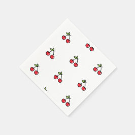 Guardanapo De Papel 🍒 Elegante e encantadora Cherry Napkins 🍒