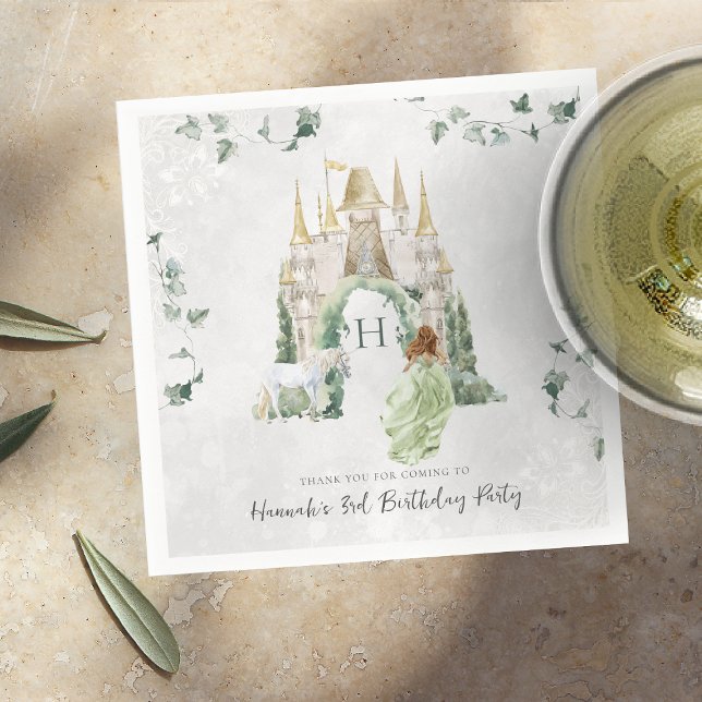 Guardanapo De Papel Elegante Fairy Tale Princess | FESTA DE ANIVERSÁRI (Criador carregado)