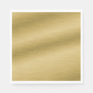 Guardanapo De Papel Elegante Faux escovado Trabalho de arte Dourado