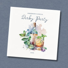Elegante festa de Derby em aquarela