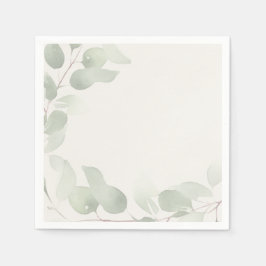Guardanapo De Papel Elegante Folhagem de Eucalipto