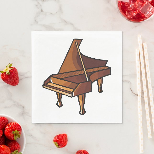 Guardanapo De Papel Elegante Grand Piano Music Lovers Design (Criador carregado)