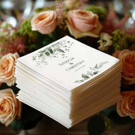 Guardanapo De Papel Elegante Greenery Wedding Paper Napkins