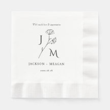 Elegante Moderno Casamento de Roupa Napkin