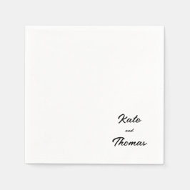 Guardanapo De Papel Elegante Moderno Minimalista Simples Chic