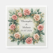 Elegante Moldura Floral em Aquarela