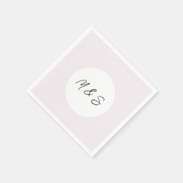 Guardanapo De Papel Elegante Negro E Lilac Minimalista