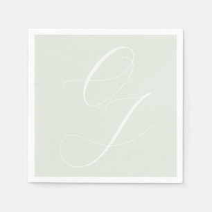Guardanapo De Papel Elegante Noiva Iniciais de noivo Elegante Efeito e