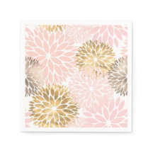 Elegante rosa Dourada Dahlia Floral