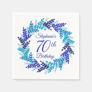 Guardanapo De Papel Elegante Royal Wreath 70 Birthday
