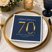 Elegante Texto em Ouro Sólido Azul Marinho Anivers
