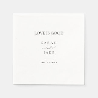 Guardanapo De Papel Elegante Tipografia: AMOR É BOM casamento moderno