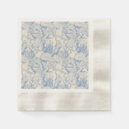 Guardanapo De Papel Elegante toile azul oceano