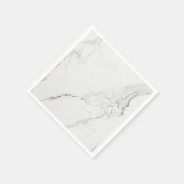 Guardanapo De Papel Elegante Trendy Marble Na moda e Moderno (Canto)