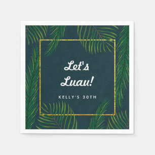 Guardanapo De Papel Elegante Tropical Luau Napkins