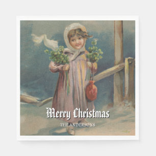 Guardanapo De Papel Elegante Winter Girl por Lantern Scense