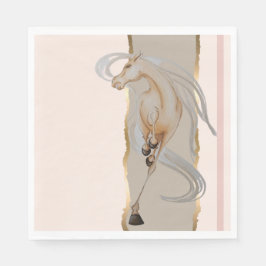 Guardanapo De Papel Elegantes Serviette mit edlem Pferdemotiv 