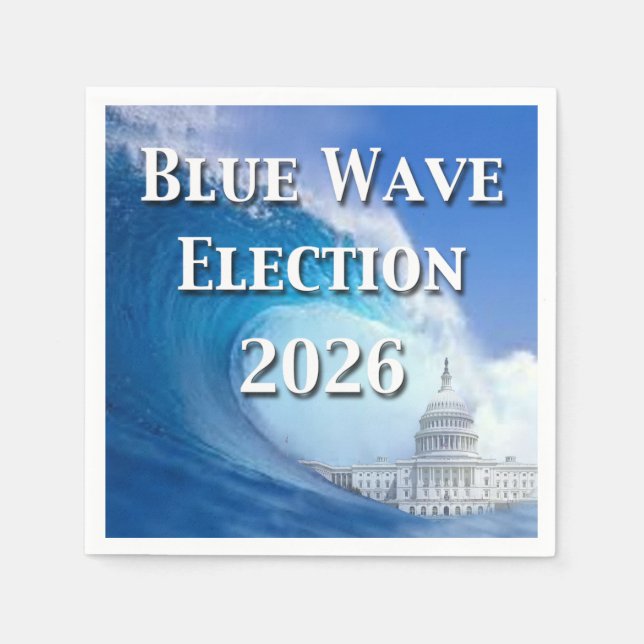 Guardanapo De Papel Eleição da Onda Azul 2026 (Frente)