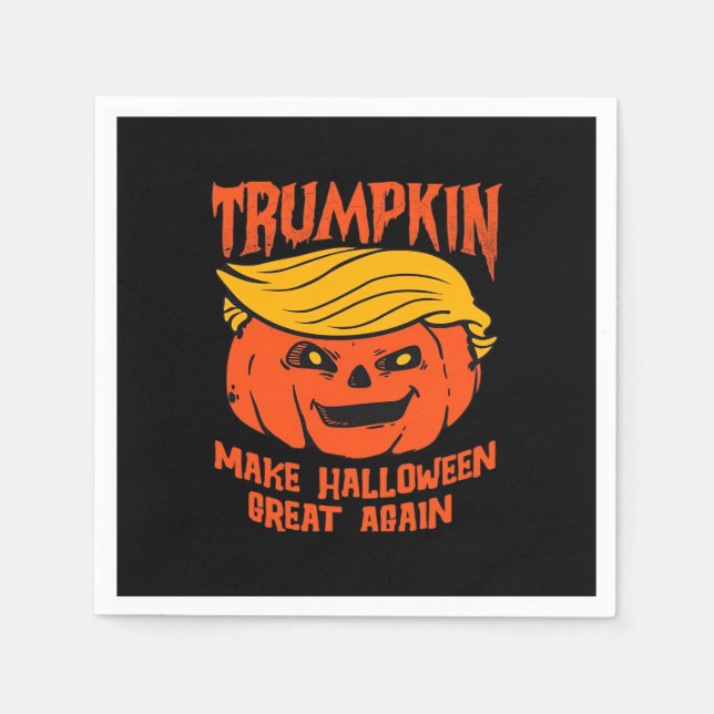 Guardanapo De Papel Eleição de Abóbora do Halloween Trumpkin (Frente)
