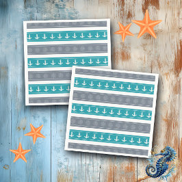 Guardanapo De Papel Elementos Náuticos para Barcos de Padrões