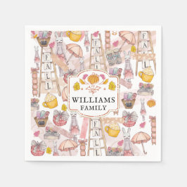 Guardanapo De Papel Elementos pintados de Mão Personalizada de Quebra 