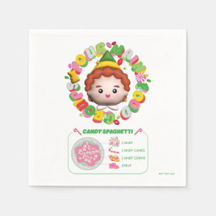 Guardanapo De Papel Elf o Filme Quatro grupos principais de Comidas