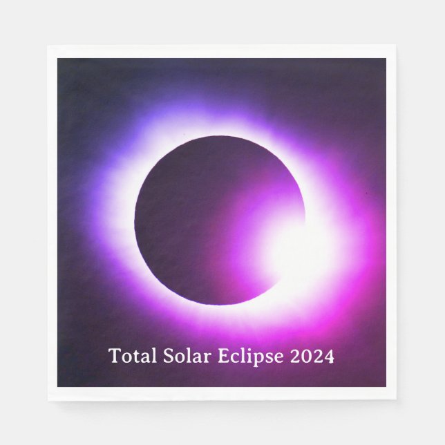 Guardanapo De Papel Elipse solar total 2024 (Frente)