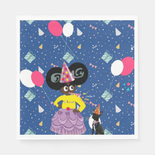 Guardanapo De Papel Ella B. Jankins party napkin blue