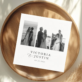 Guardanapo De Papel ELLA Modern 3 Foto de Casamento