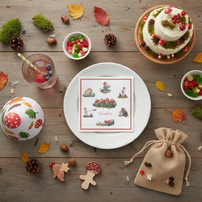 Guardanapo De Papel Elsa Beskow Crianças da Floresta (Criador carregado)