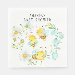 Guardanapo De Papel Em breve a família Bee de 3 Chás de fraldas de a