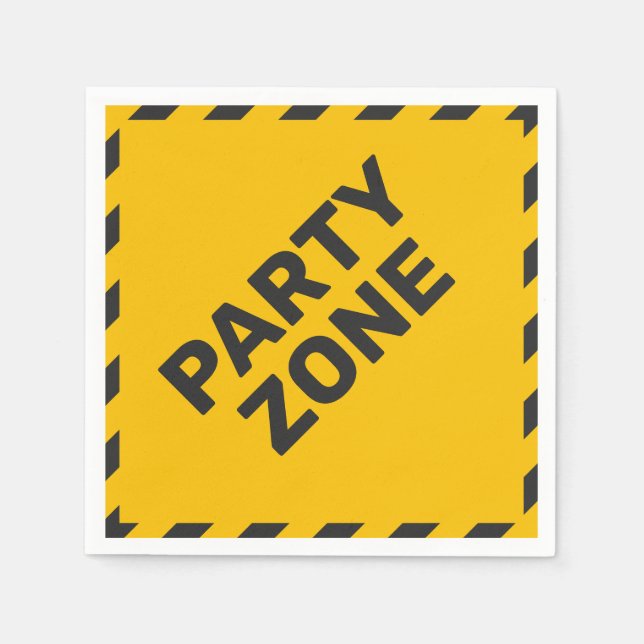 Guardanapo De Papel Em Construção - Sinal de Rua (Frente)