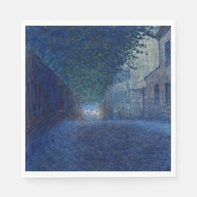 Guardanapo De Papel Em Dusk (Paisagem Noturna) (Cena Noturna) (Frente)