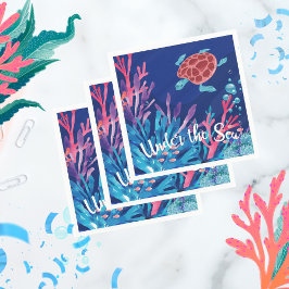 Guardanapo De Papel Embaixo do Oceano Oceânico 1rua