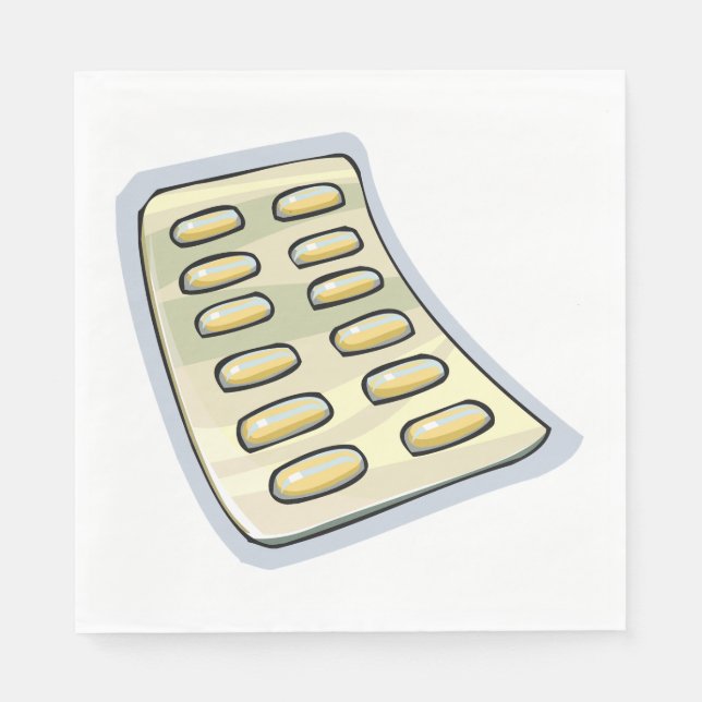 Guardanapo De Papel Embalagem De Pílulas (Frente)