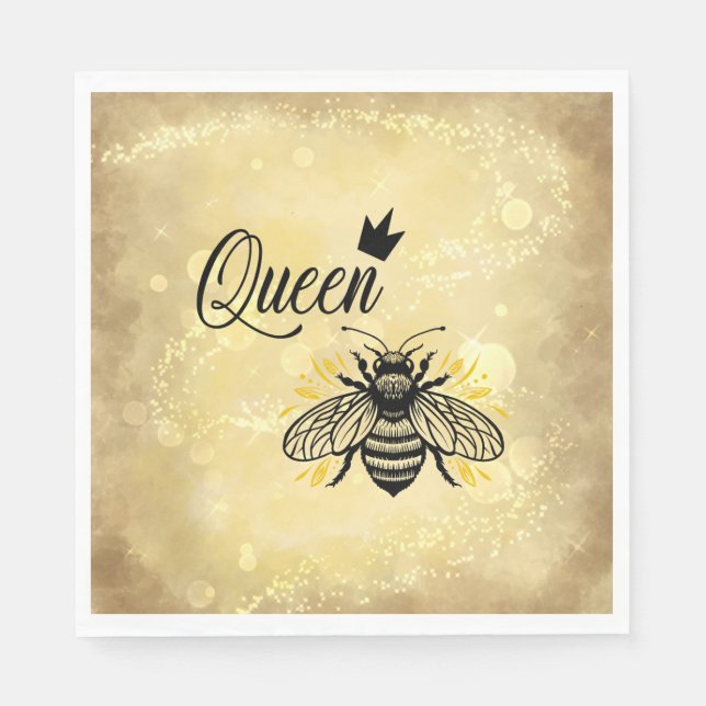 Guardanapo De Papel Embelezar Sua Celebração: Rainha Abelha (Frente)