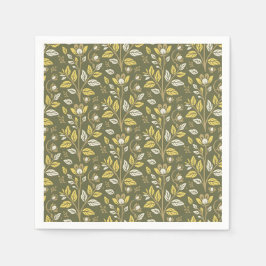 Guardanapo De Papel Embrace Nature with Elegant Floral Patterns