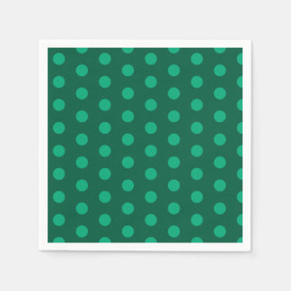 Guardanapo De Papel Emerald Green Polka Dots 