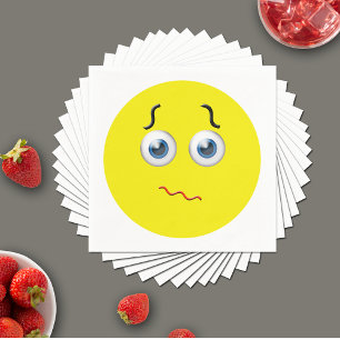 Guardanapo De Papel Emoji Confundida