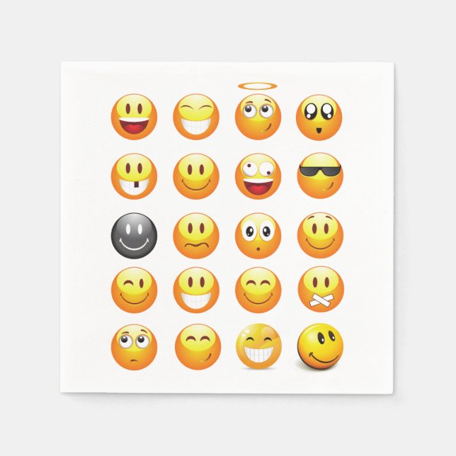Guardanapo De Papel emoji napkins (Frente)