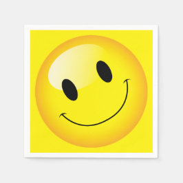 Guardanapo De Papel Emoticon Happy Face do Partido Emoji
