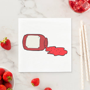 Guardanapo De Papel Emperramento esmagado - Jar Vermelho Bonito