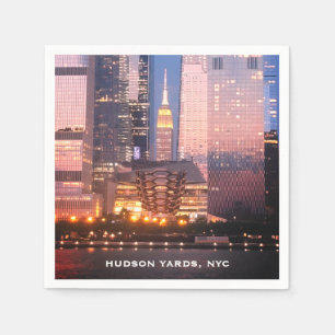Guardanapo De Papel Empire State Building, Hudson Yards (Navio), NYC