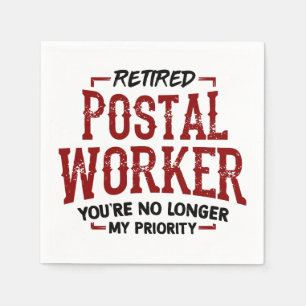 Guardanapo De Papel Empregador Postal Aposentado Retime Cerâmica
