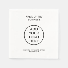 Guardanapo De Papel Empresa Corporativa Profissional Seu Logotipo