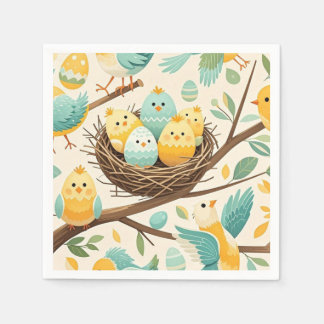 Guardanapo De Papel Encantador Pintinhos Delight: Uma Visão Cênnica Ad