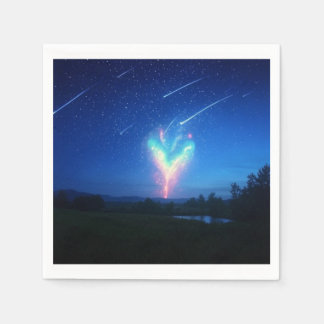 Guardanapo De Papel Encantando o fundo do céu noturno da Bokeh em form