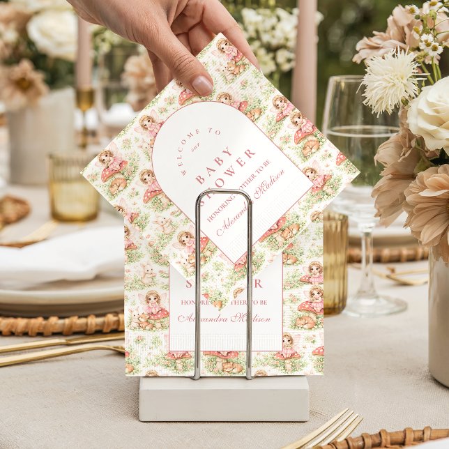Guardanapo De Papel Enchanted Fairy Girl Baby Shower (Criador carregado)